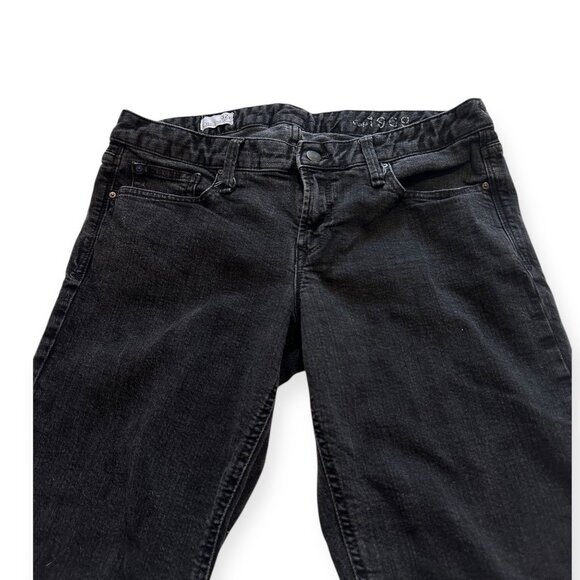 Gap Real Straight Black Petite Jeans 32R Mid-Rise Stretch Denim Classic Fit Wome - Picture 7 of 13
